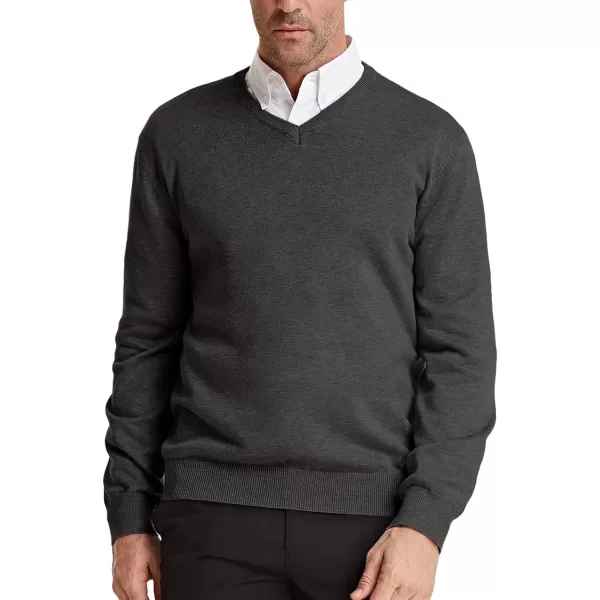 PJ Paul Jones Men's V Neck Pullover Sweaters Classic Long Sleeve Knitting Sweater