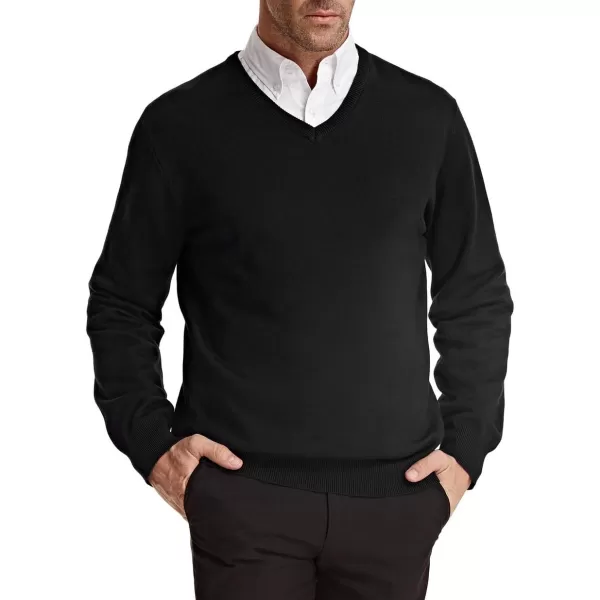 PJ Paul Jones Men's V Neck Pullover Sweaters Classic Long Sleeve Knitting Sweater