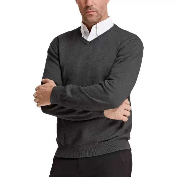PJ Paul Jones Men's V Neck Pullover Sweaters Classic Long Sleeve Knitting Sweater