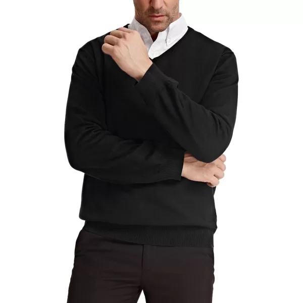 PJ Paul Jones Men's V Neck Pullover Sweaters Classic Long Sleeve Knitting Sweater