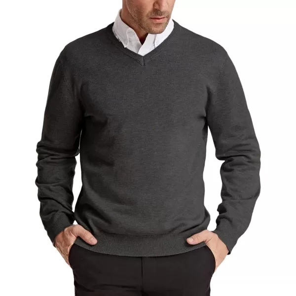 PJ Paul Jones Men's V Neck Pullover Sweaters Classic Long Sleeve Knitting Sweater