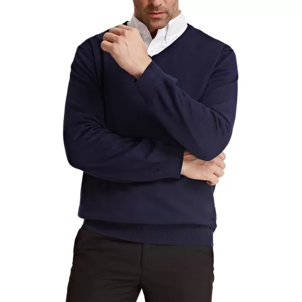PJ Paul Jones Men's V Neck Pullover Sweaters Classic Long Sleeve Knitting Sweater