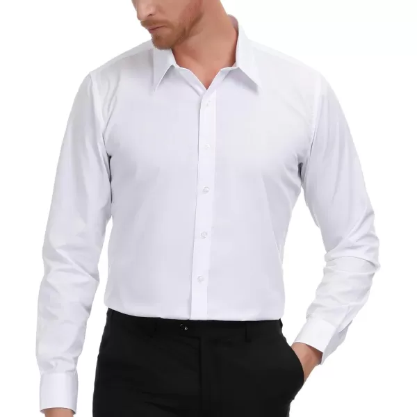 Paul Jones Men's Business Casual Long Sleeves Dress Shirts