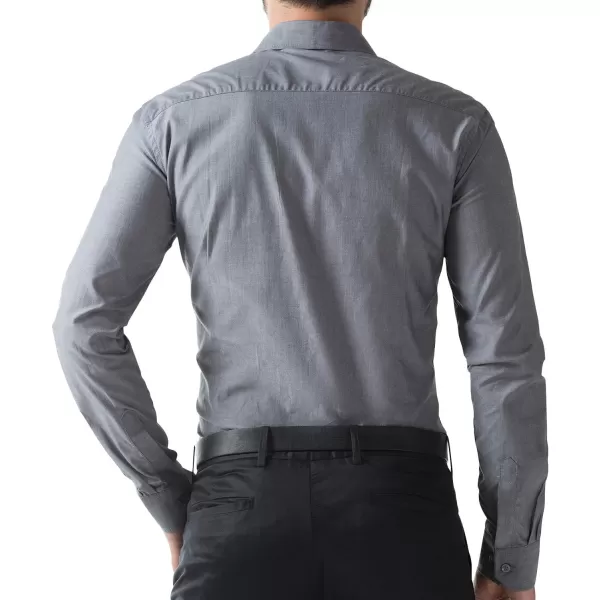 Paul Jones Men's Business Casual Long Sleeves Dress Shirts