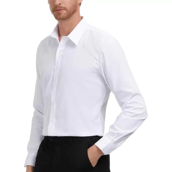 Paul Jones Men's Business Casual Long Sleeves Dress Shirts