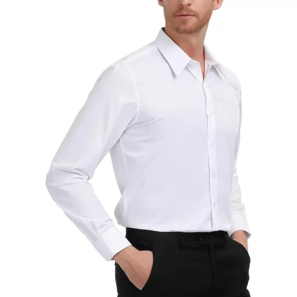 Paul Jones Men's Business Casual Long Sleeves Dress Shirts
