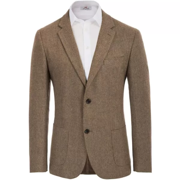 Herringbone Tweed Blazer British Wool Blend Sport Coat Jacket