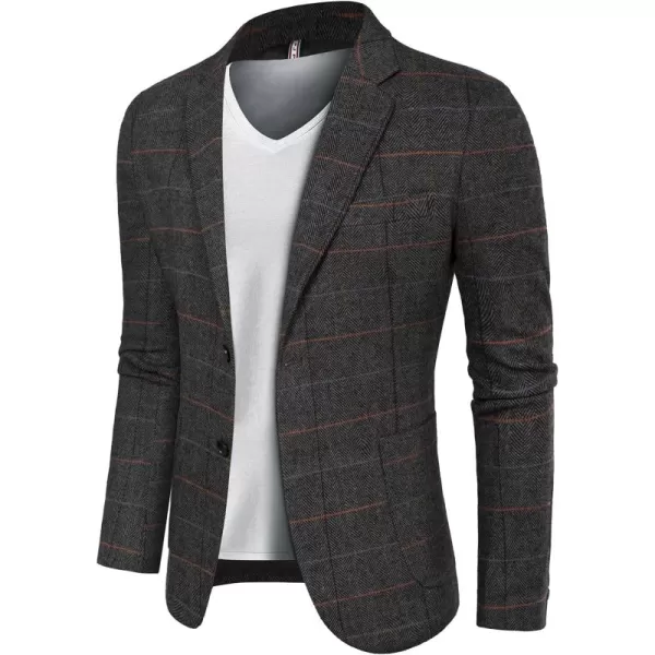 Herringbone Tweed Blazer British Wool Blend Sport Coat Jacket