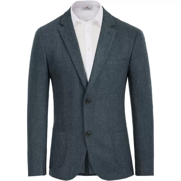 Herringbone Tweed Blazer British Wool Blend Sport Coat Jacket