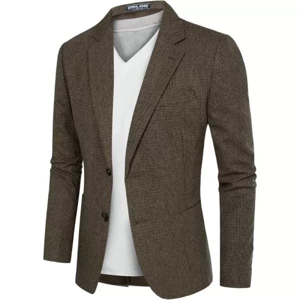 Herringbone Tweed Blazer British Wool Blend Sport Coat Jacket