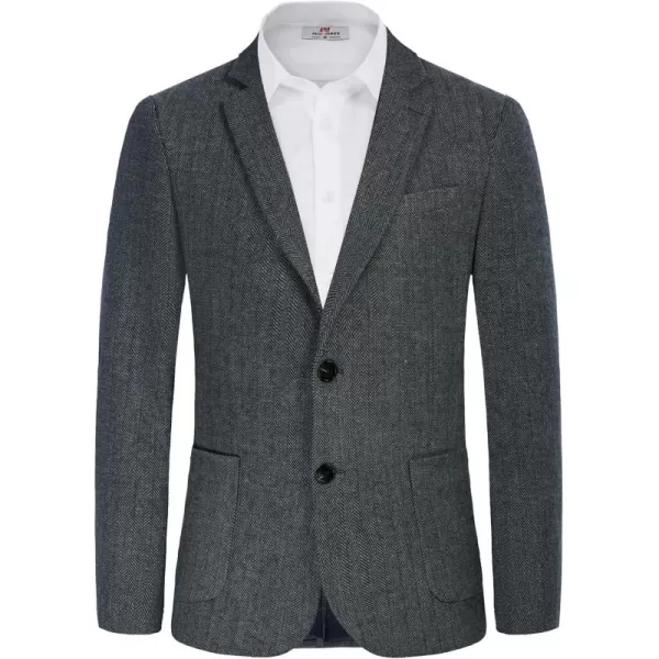 Herringbone Tweed Blazer British Wool Blend Sport Coat Jacket