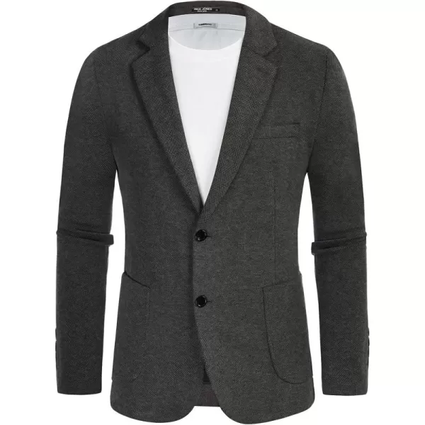 PJ PAUL JONES Mens Blazer Cotton Blend Unlined Knit Blazers Sport Coats 2 Buttons Blazer Jacket
