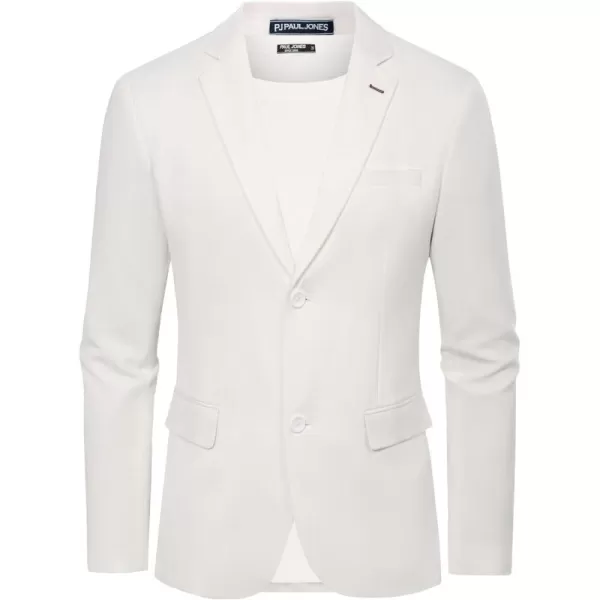 PJ PAUL JONES Mens Blazer Jacket Casual Herringbone Suit Jacket 2 Buttons Sports Coats for Wedding