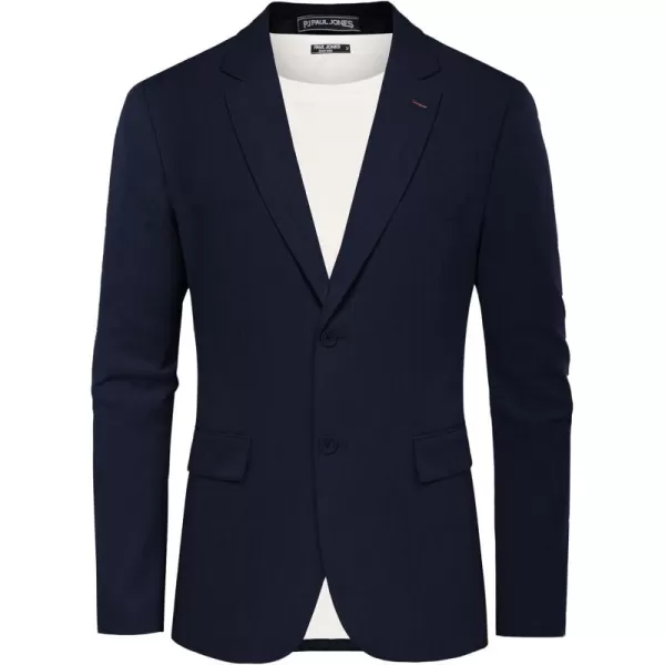 PJ PAUL JONES Mens Blazer Jacket Casual Herringbone Suit Jacket 2 Buttons Sports Coats for Wedding
