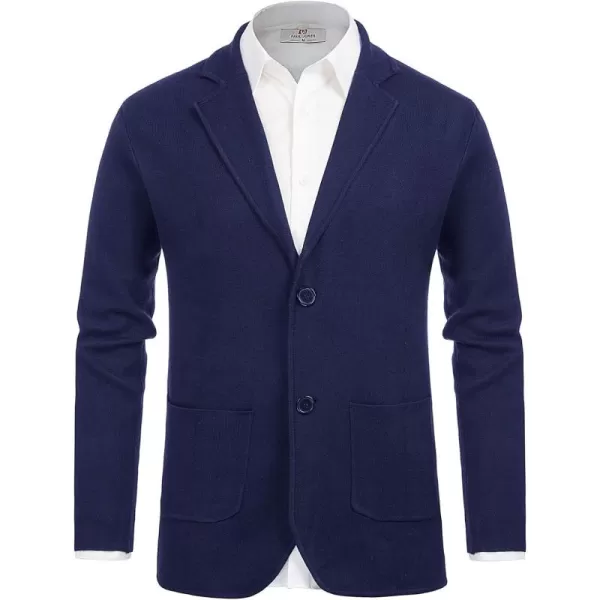 PJ PAUL JONES Men's Cardigan Sweater Shawl Collar Button Down Knit Blazer Jacket Knitwear
