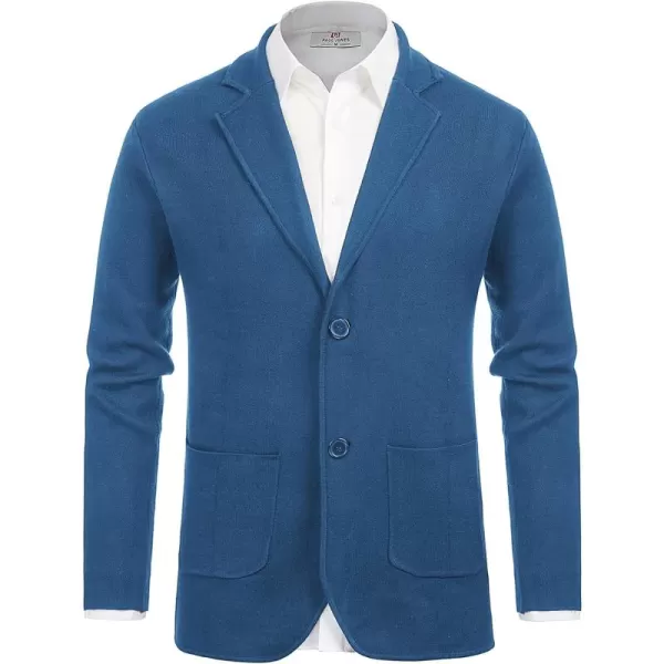 PJ PAUL JONES Men's Cardigan Sweater Shawl Collar Button Down Knit Blazer Jacket Knitwear