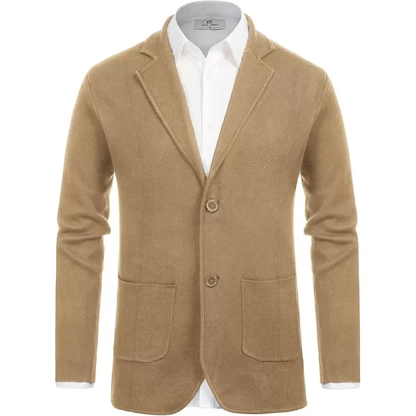 PJ PAUL JONES Men's Cardigan Sweater Shawl Collar Button Down Knit Blazer Jacket Knitwear