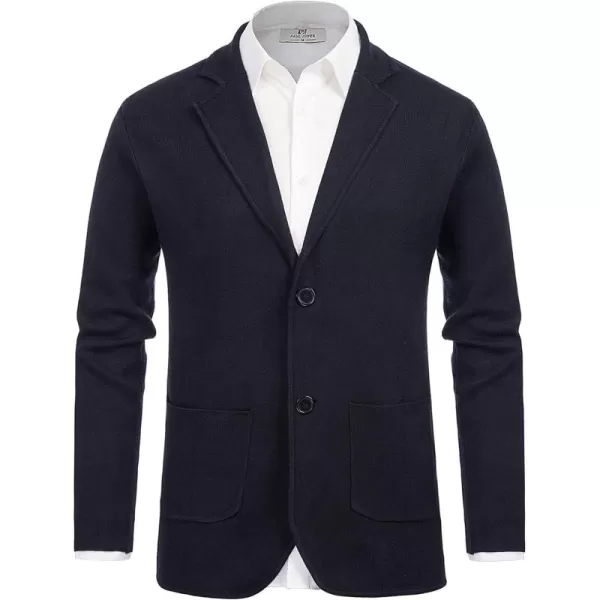 PJ PAUL JONES Men's Cardigan Sweater Shawl Collar Button Down Knit Blazer Jacket Knitwear
