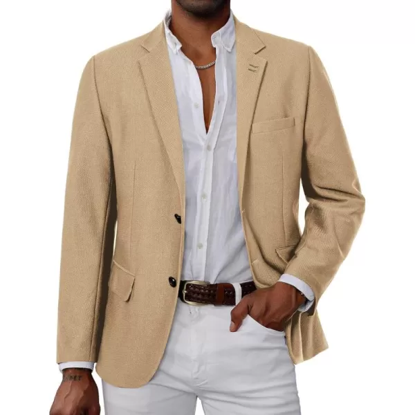 PJ PAUL JONES Mens Casual Knit Blazer Suit Jacket Slim Fit 2 Button Sport Coat