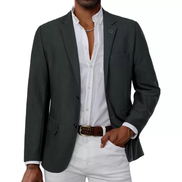 PJ PAUL JONES Mens Casual Knit Blazer Suit Jacket Slim Fit 2 Button Sport Coat