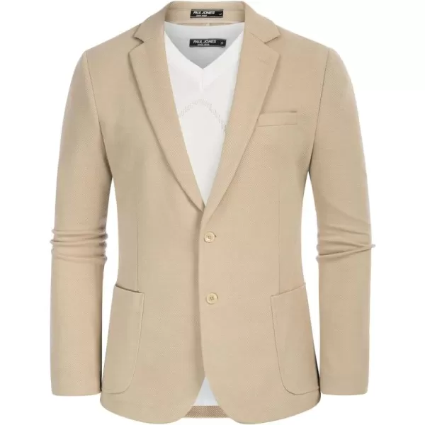 PJ PAUL JONES Men's Casual Knit Blazer Suit Jackets Two Button Lightweight Unlined Sport Coat