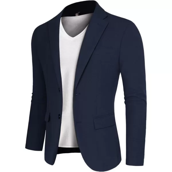 PJ PAUL JONES Mens Casual Knit Blazers Two Buttons Lightweight Business Machine Wash Sport Coat