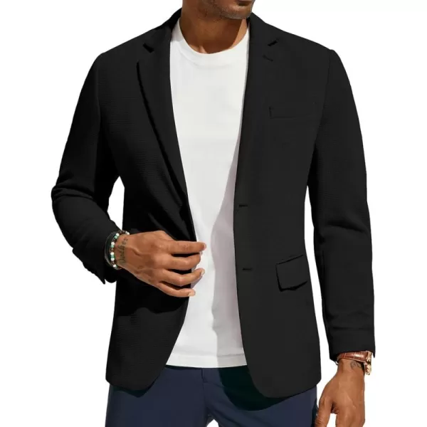 PJ PAUL JONES Mens Casual Knit Blazers Two Buttons Lightweight Business Machine Wash Sport Coat