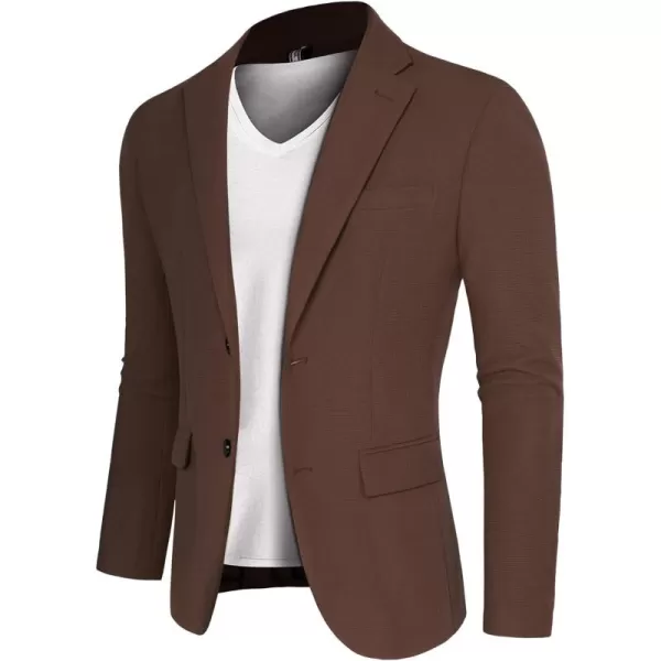 PJ PAUL JONES Mens Casual Knit Blazers Two Buttons Lightweight Business Machine Wash Sport Coat