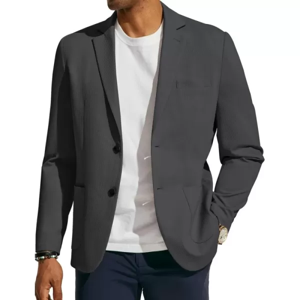 PJ PAUL JONES Mens Casual Knit Blazers Two Buttons Lightweight Business Machine Wash Sport Coat