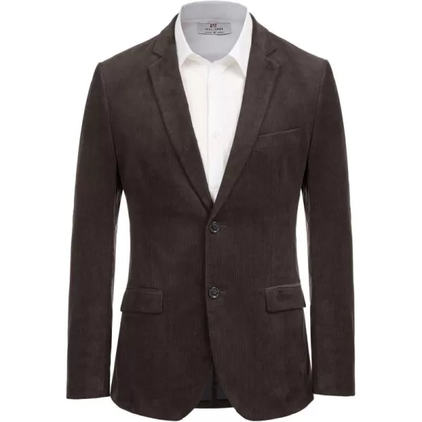 PJ PAUL JONES Mens Corduroy Blazer Jackets Slim Fit Two Button Casual Sports Coat
