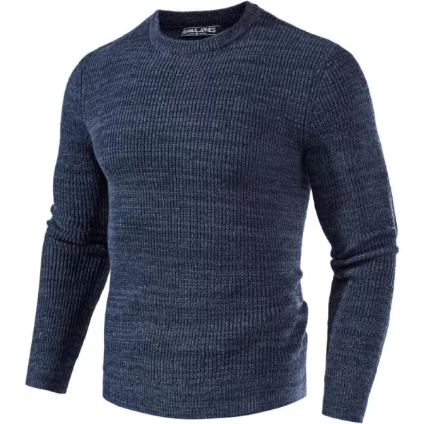 PJ PAUL JONES Men's Crewneck Sweater Long Sleeve Vintage Knitted Pullover Sweaters