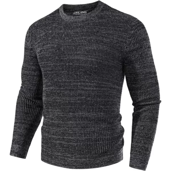 PJ PAUL JONES Men's Crewneck Sweater Long Sleeve Vintage Knitted Pullover Sweaters