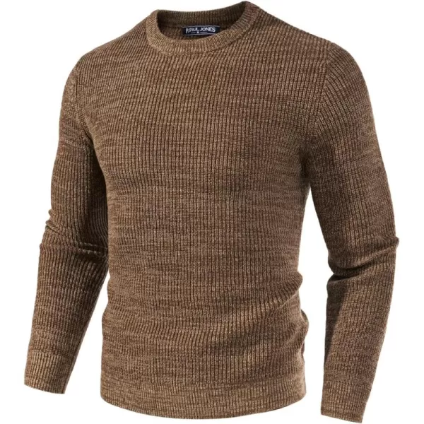 PJ PAUL JONES Men's Crewneck Sweater Long Sleeve Vintage Knitted Pullover Sweaters