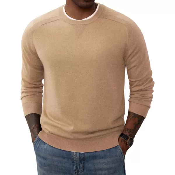 PJ PAUL JONES Men's Crewneck Sweaters Casual Crew Neck Sweatshirt Wool Blend Knit Pullovers