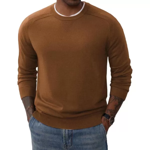 PJ PAUL JONES Men's Crewneck Sweaters Casual Crew Neck Sweatshirt Wool Blend Knit Pullovers