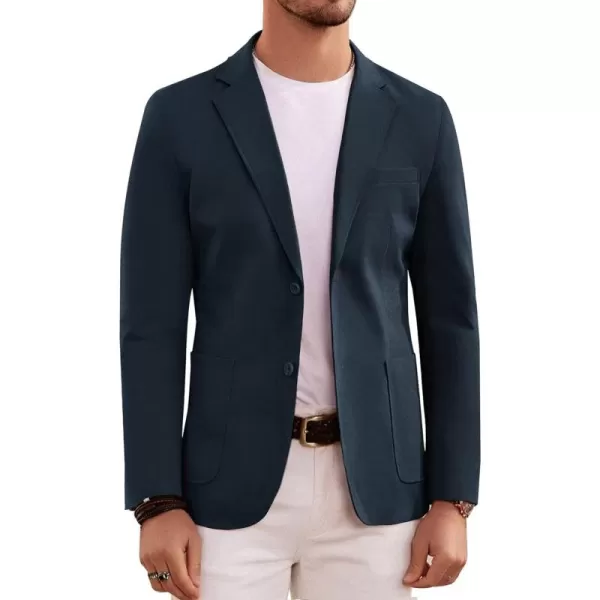 PJ PAUL JONES Men's Lightweight Sport Coat Casual Blazer Two Button Suit Jacket Regular Fit Sportcoat Machine Washable