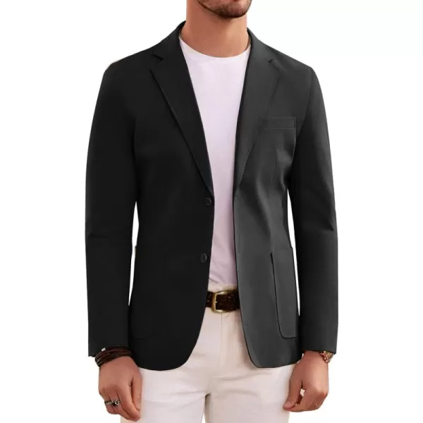 PJ PAUL JONES Men's Lightweight Sport Coat Casual Blazer Two Button Suit Jacket Regular Fit Sportcoat Machine Washable