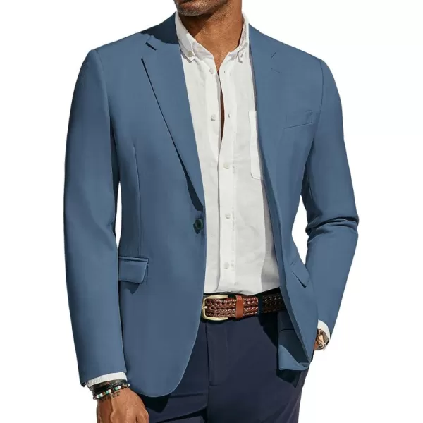 PJ PAUL JONES Men's Lightweight Sport Coat Casual One Button Blazer Breathable Sportcoat