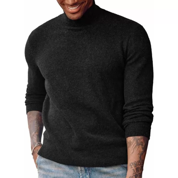 PJ PAUL JONES Men's Mock Turtleneck Sweater Long Sleeve Undershirts Wool Blend Pullover Sweaters