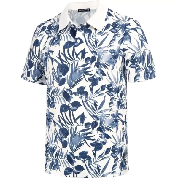 PJ PAUL JONES Mens Polo Shirt Short Sleeve Performance Golf Polo Shirts Daily CasualWear