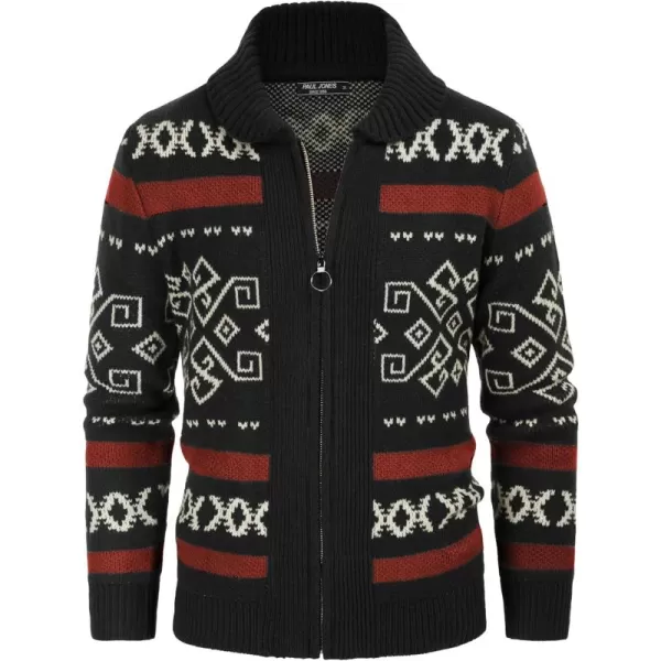 PJ Paul Jones Men's Casual Curling Sweater Cardigans Button Down Knitted Sweater
