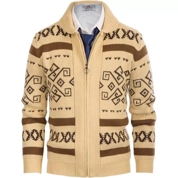 PJ Paul Jones Men's Casual Curling Sweater Cardigans Button Down Knitted Sweater