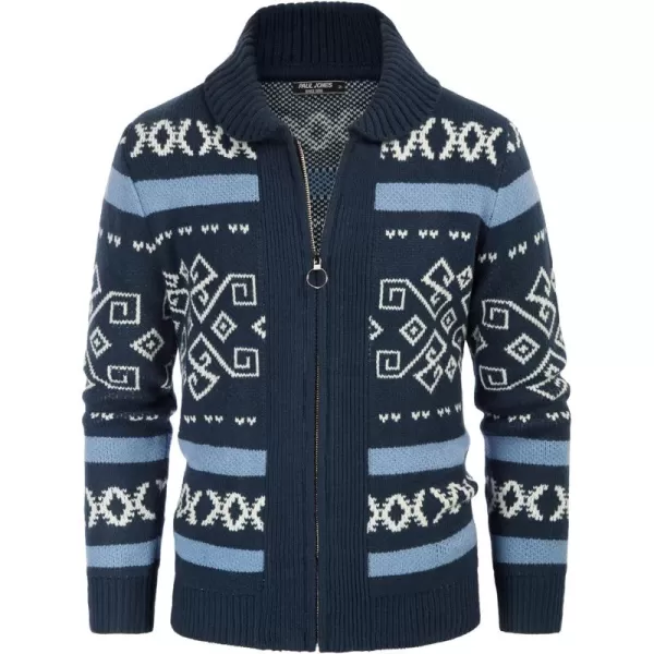 PJ Paul Jones Men's Casual Curling Sweater Cardigans Button Down Knitted Sweater