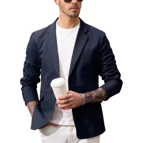 PJ Paul Jones Men's Cotton Twill Blazer Jacket Lightweight Casual Slim Fit Sport Coat