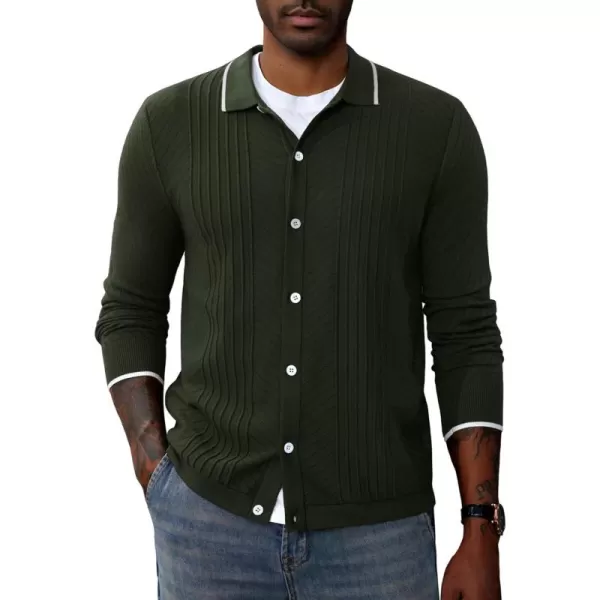 PJ Paul Jones Mens Knitting Stretch Golf Polo Shirts Lightweight Tee Shirts