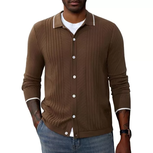 PJ Paul Jones Mens Knitting Stretch Golf Polo Shirts Lightweight Tee Shirts