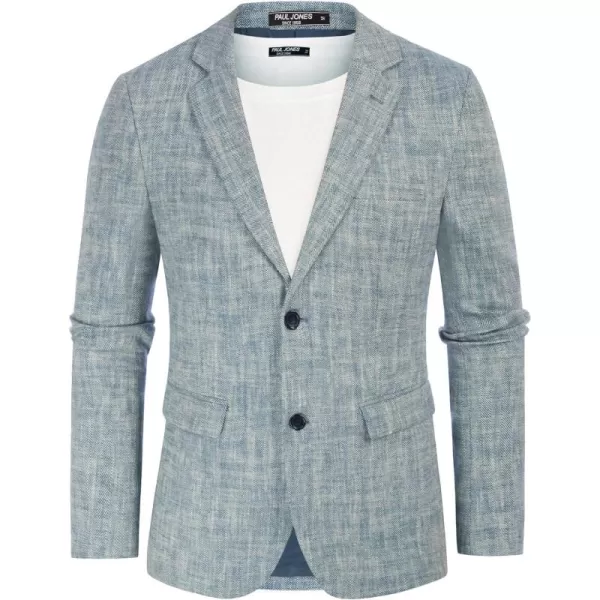 PJ Paul Jones Men's Slim Fit Lightweight Linen Jacket Tailored Blazer Sport Coat