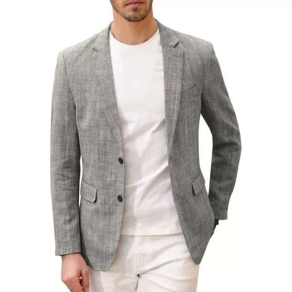 PJ Paul Jones Men's Slim Fit Lightweight Linen Jacket Tailored Blazer Sport Coat