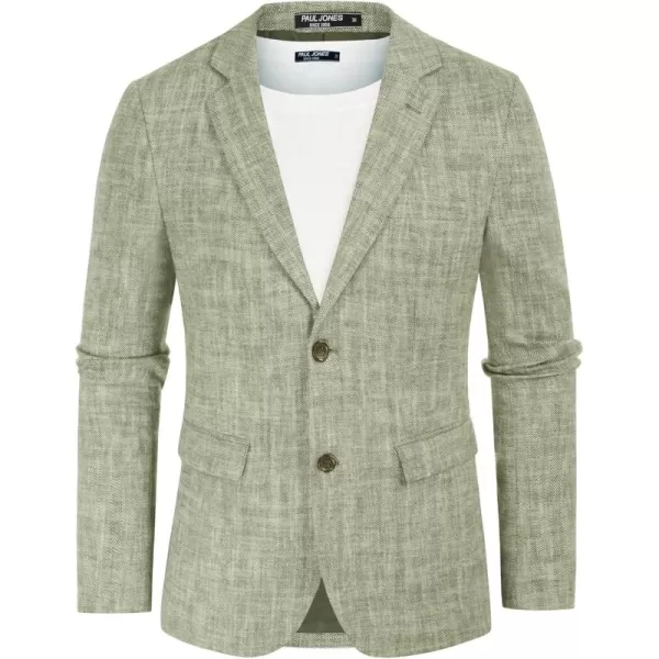 PJ Paul Jones Men's Slim Fit Lightweight Linen Jacket Tailored Blazer Sport Coat
