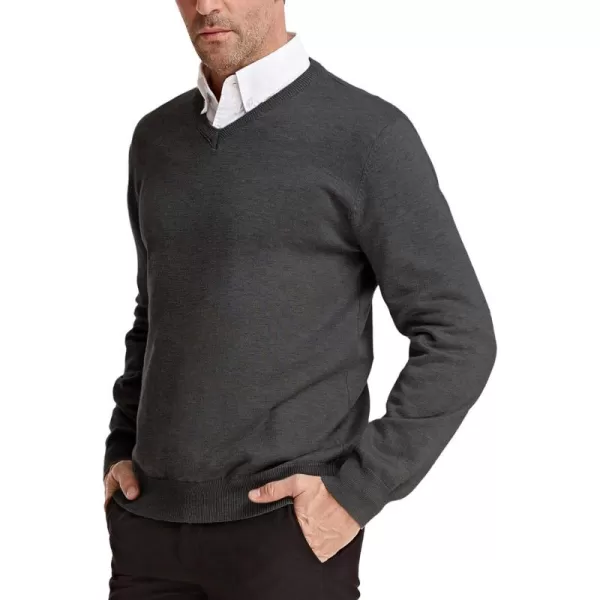 PJ Paul Jones Men's V Neck Pullover Sweaters Classic Long Sleeve Knitting Sweater